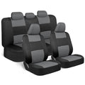 Solid Black Full Set Car Seat Covers Q3844