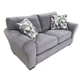 Gray Chenille Reversible Loveseat Z13350