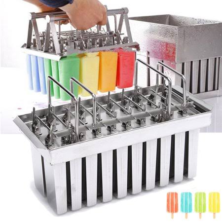 20 Lattice Popsicle Molds Reusable Ice Cream Mold with Popsicle Sticks T767