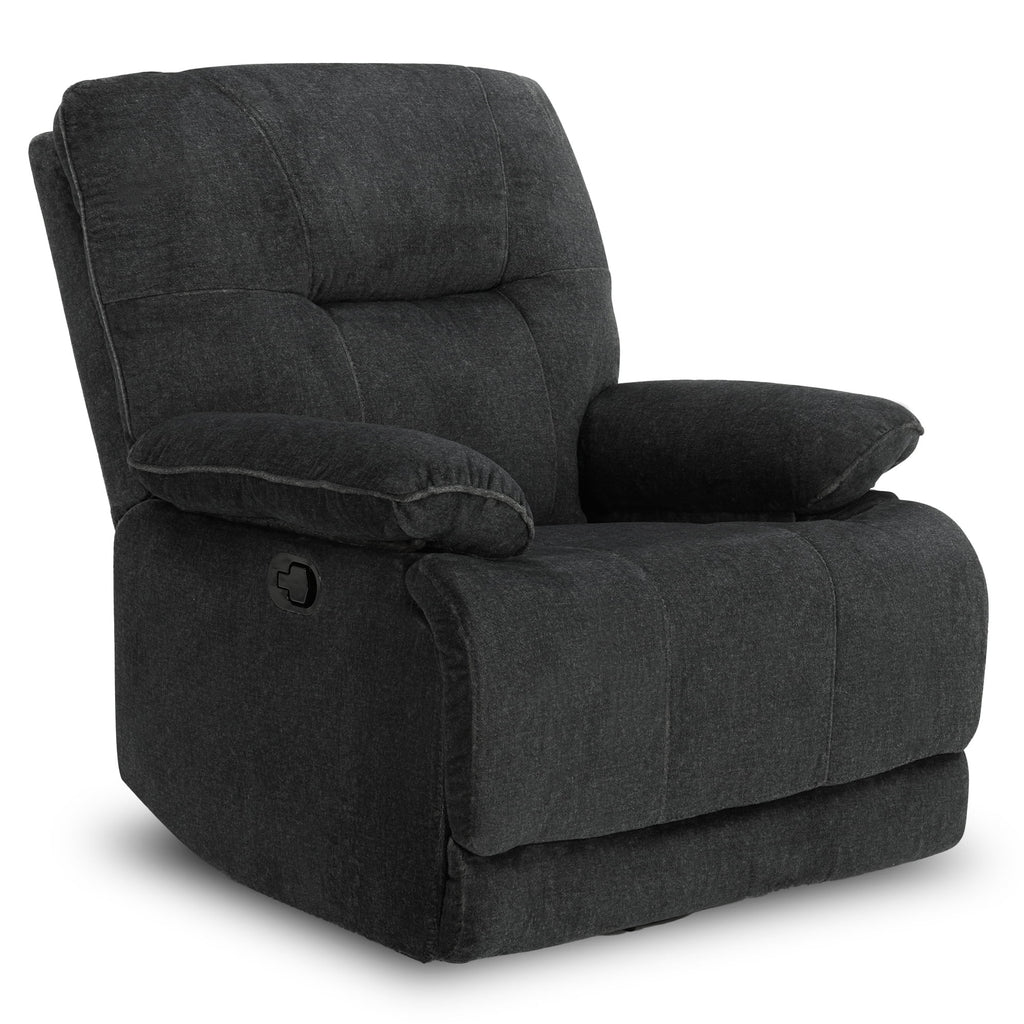 Dark Gray Swivel Glider Rocker Recliner B906520