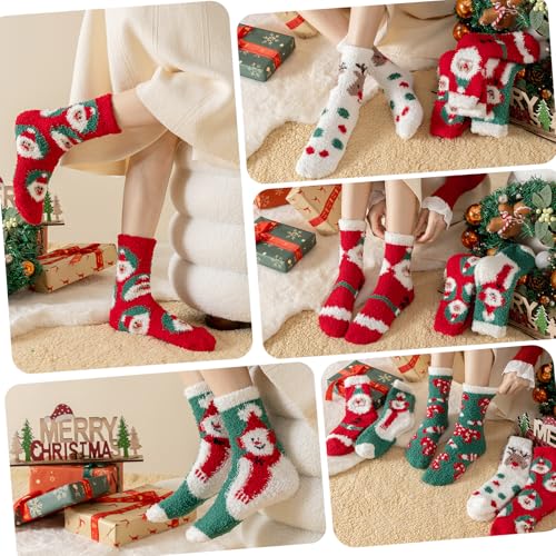 Fuzzy Socks for Women 5 Pairs V1562