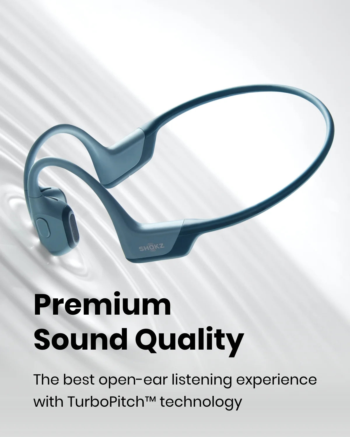 Black Bone Conduction Open Ear Bluetooth Headphones N950210