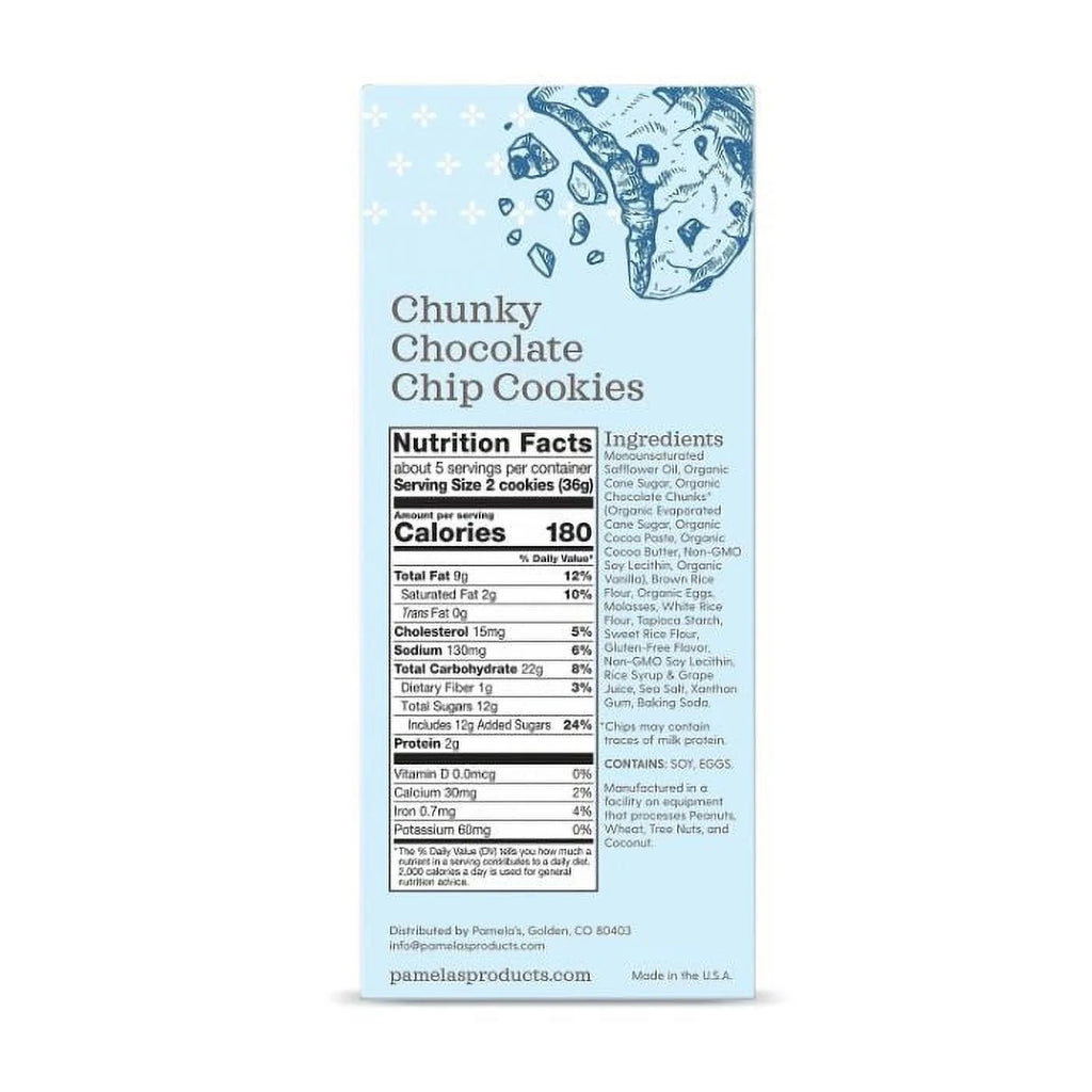 Chunky Choco Chip Cookies 6.25 oz Pack of 6 U55834