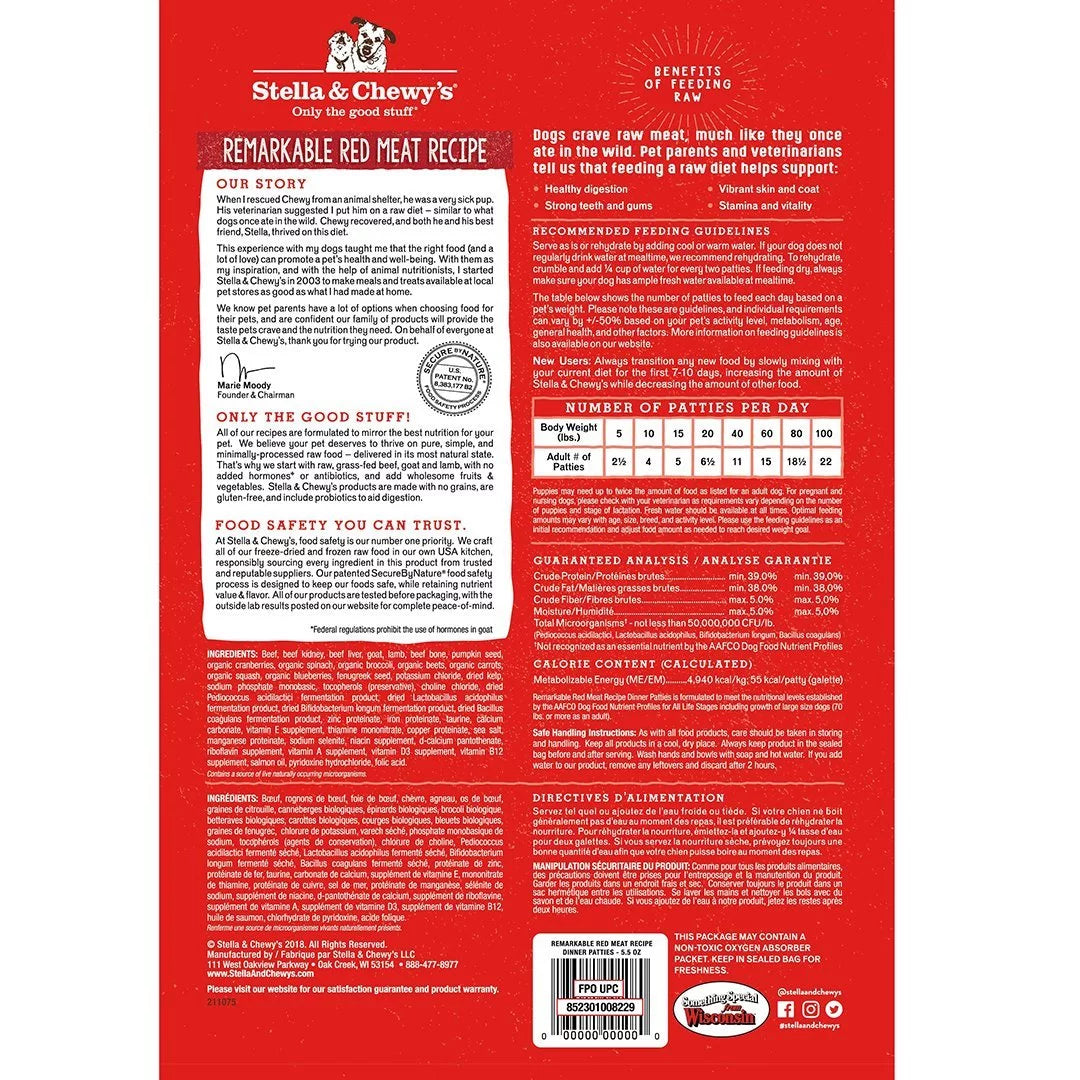 5.5 oz Freeze Dried Dog Treats W292