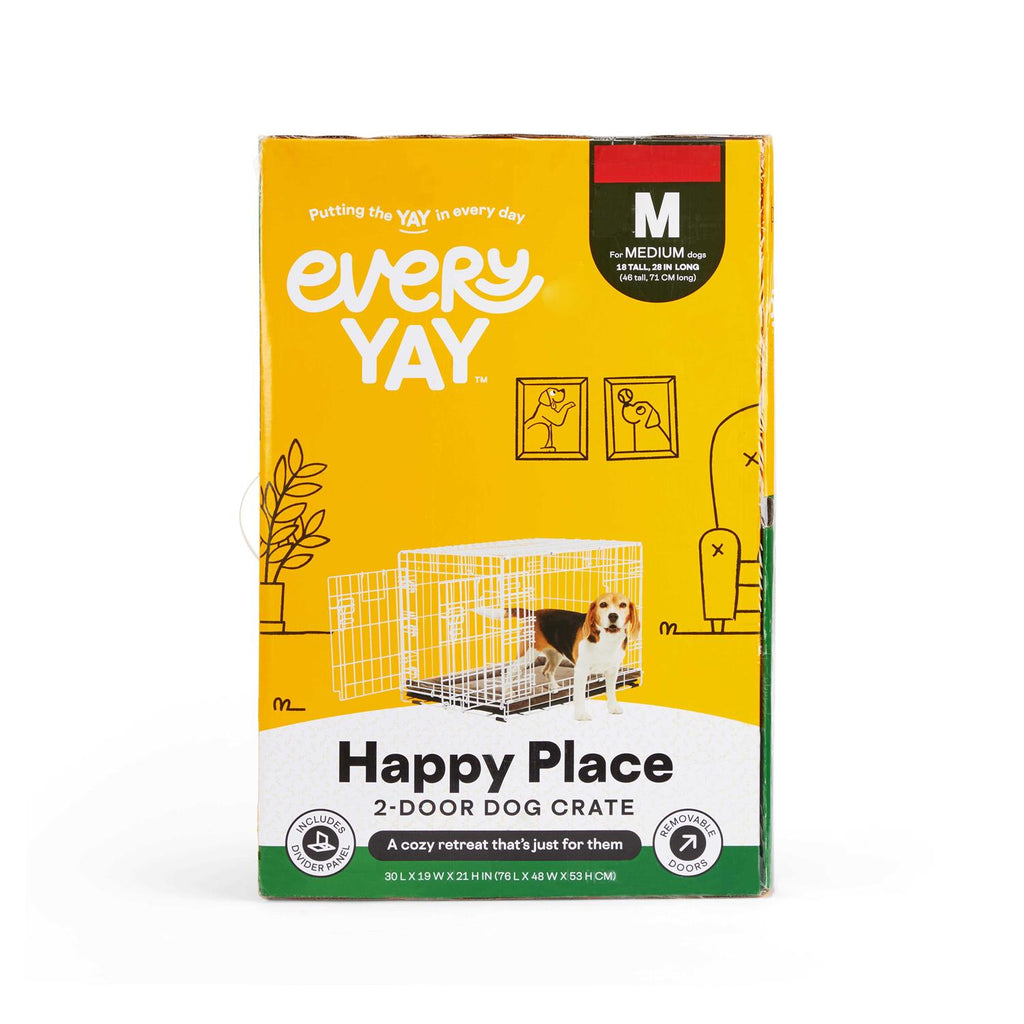 White 2-Door Dog Crate P187796