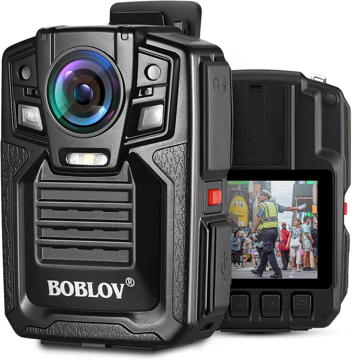 Police Body Camera with Audio, 128GB, 2 Batteries and Charging Dock Station M744774