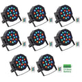 50 Rechargeable LED DMX DJ Club Wash Up-Lights with Remote B5747