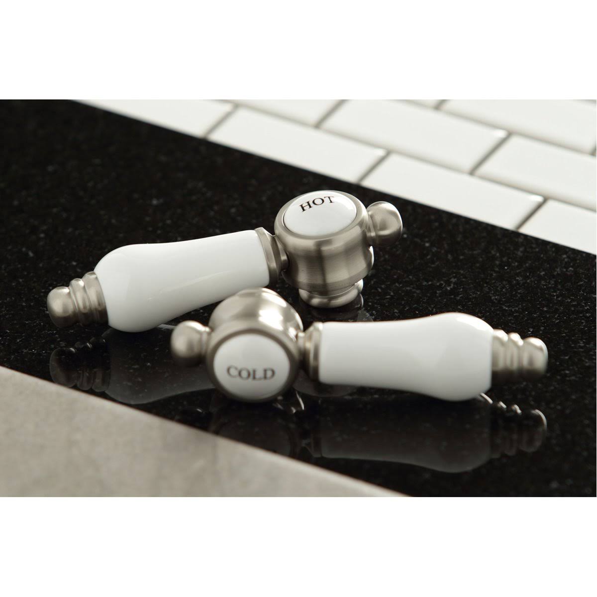 Satin Brass Wall Mount Bathroom Faucet P2210