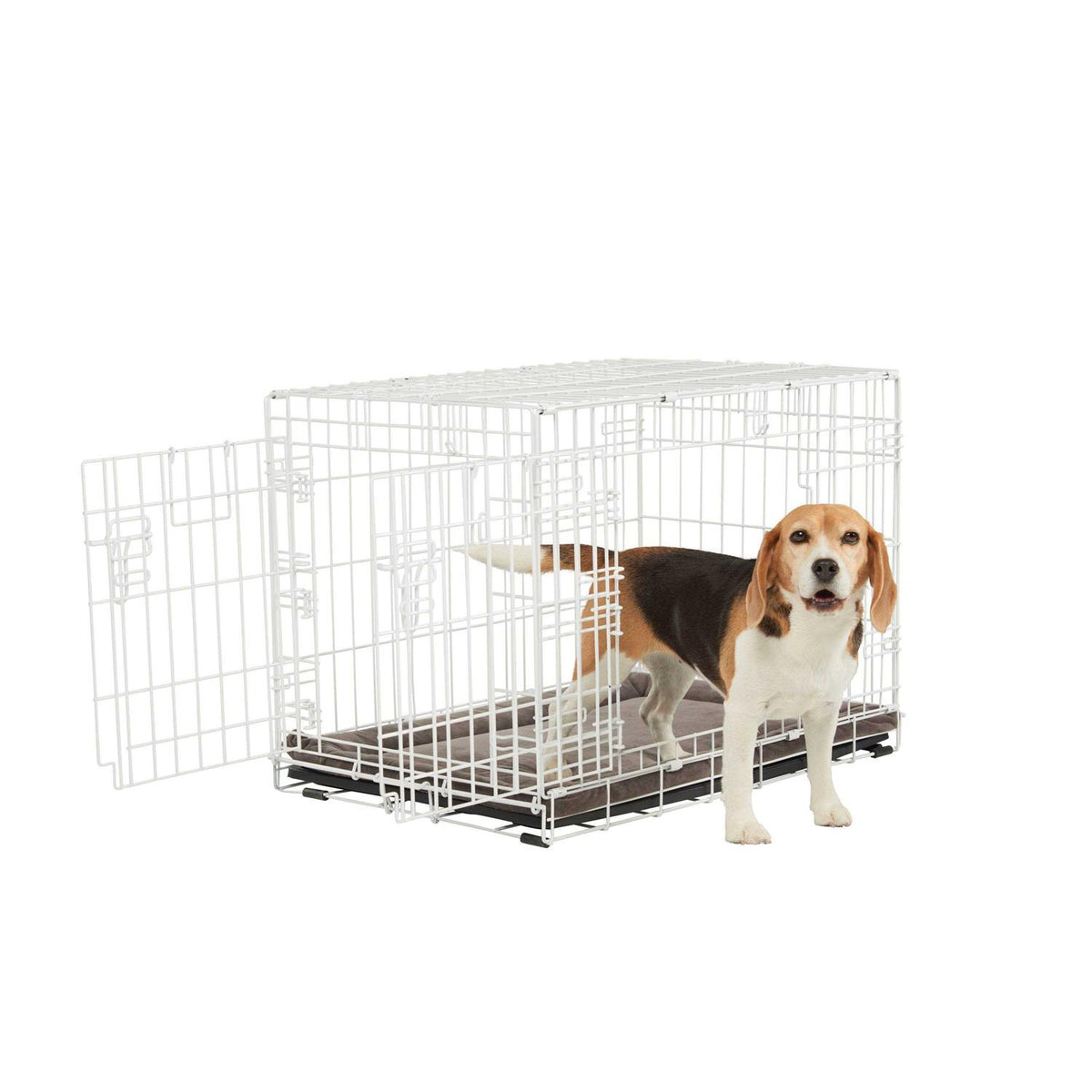 White 2-Door Dog Crate P187796