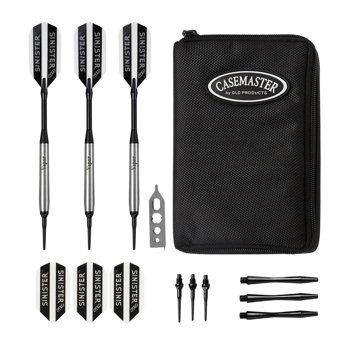Tungsten Soft Tip Darts and Dart Case Y16741