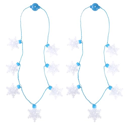 2PCS Christmas Light Up Necklaces K124