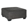 Gray Oversized Fabric Accent Ottoman Y608
