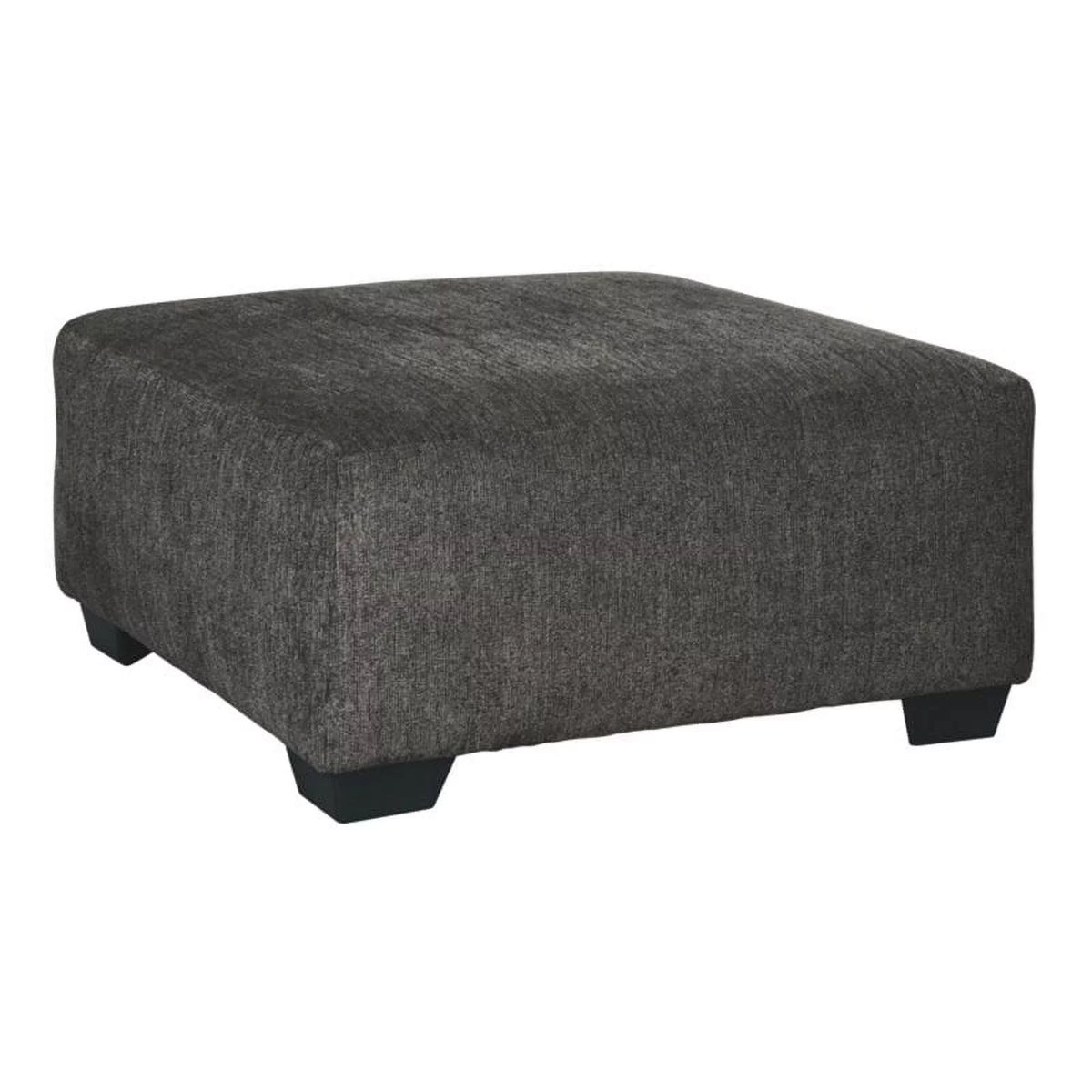 Gray Oversized Fabric Accent Ottoman Y608