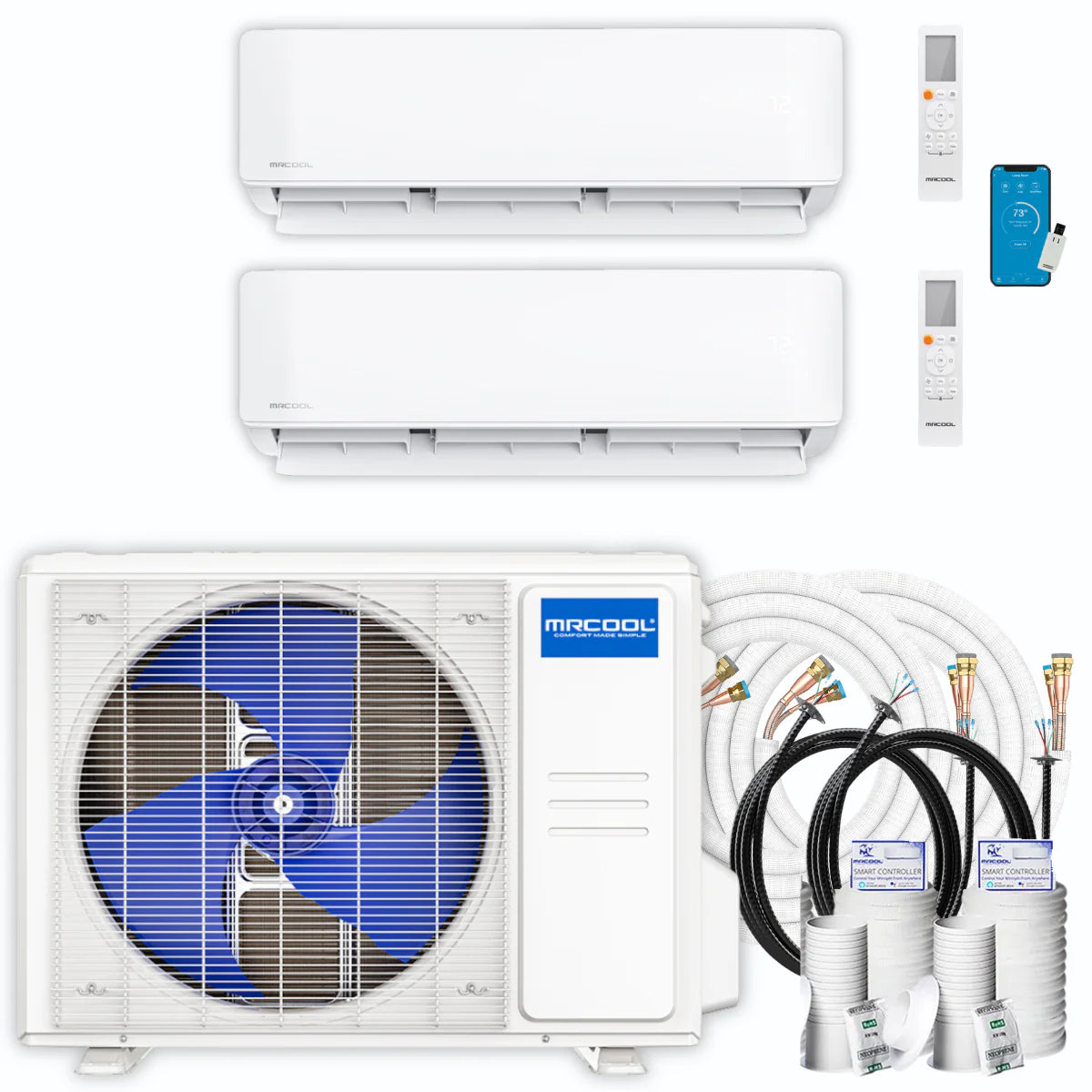 21,000 BTU 2 Zone Ductless Air Conditioner and Heat Pump Y4469