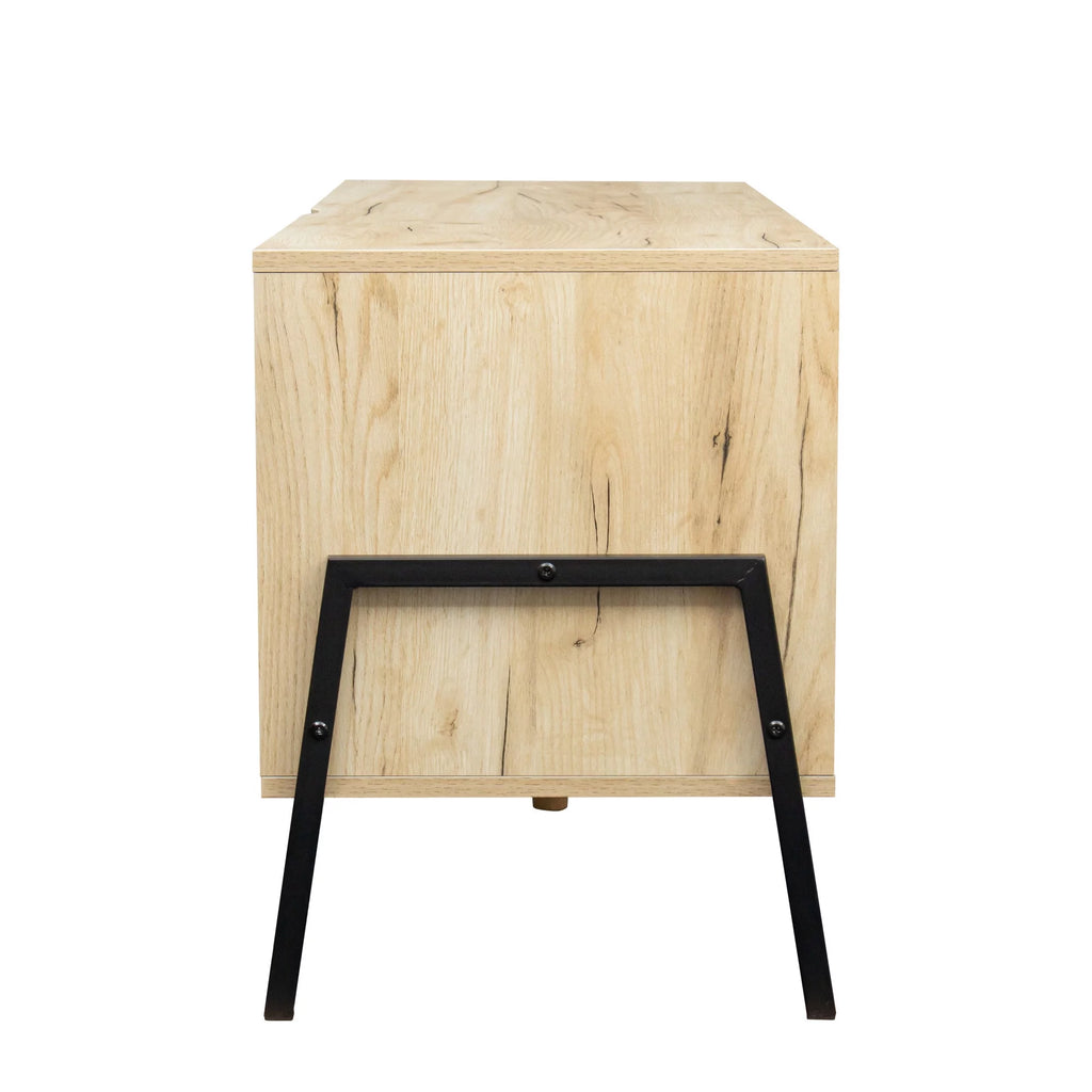 Mid-century modern Wooden TV Console with Storage Q81942