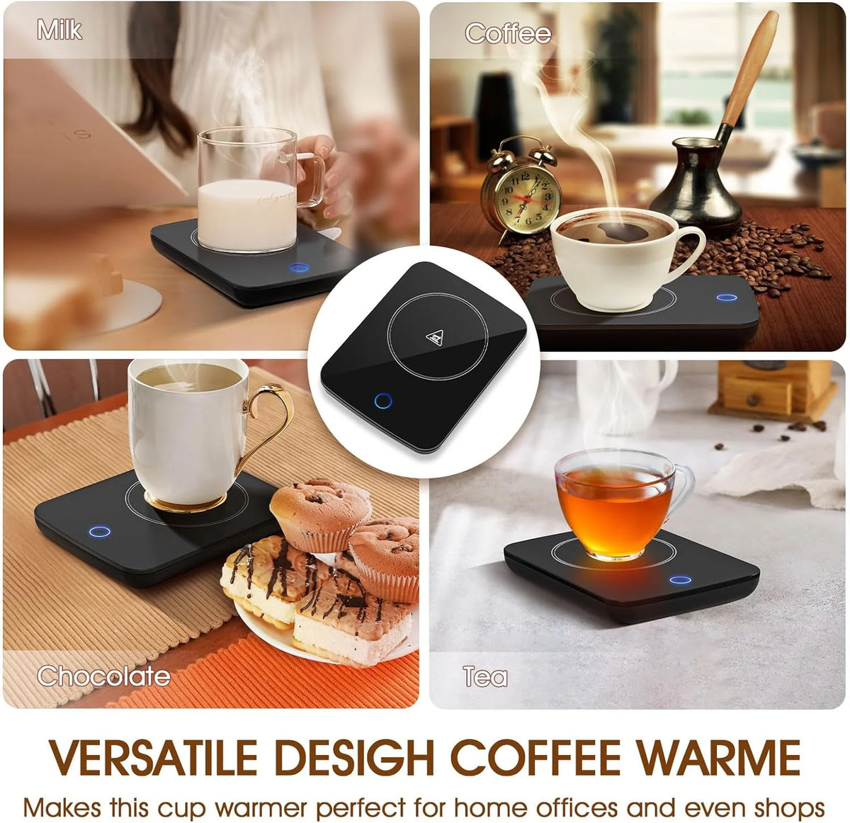 Black Electric Beverage Warmer Plate P583