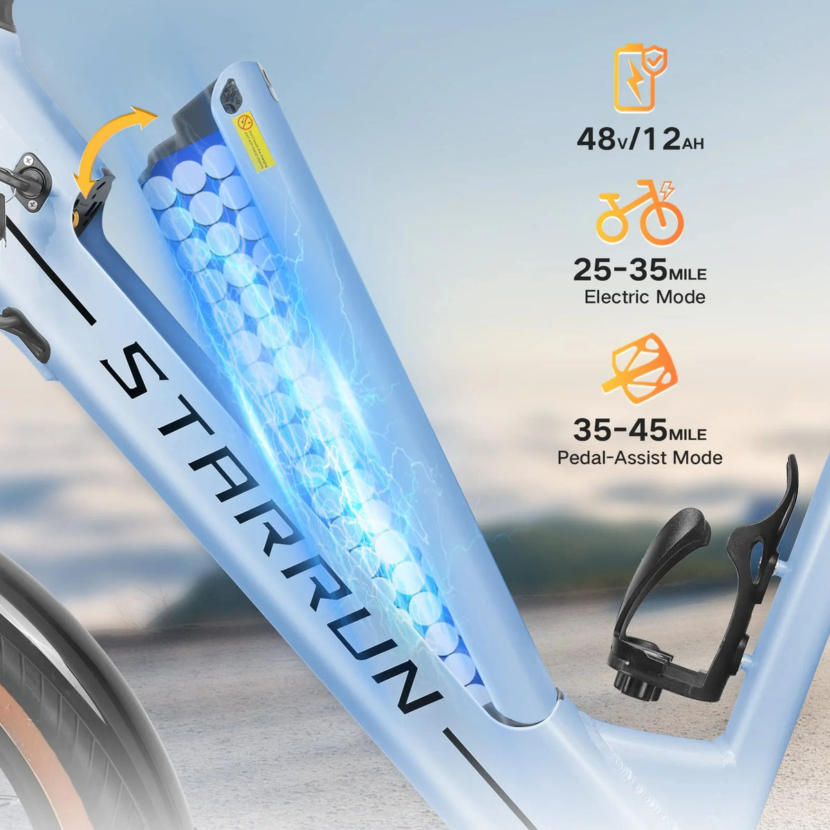 500W 48V 12Ah 7 Speed Electric Bike J105590