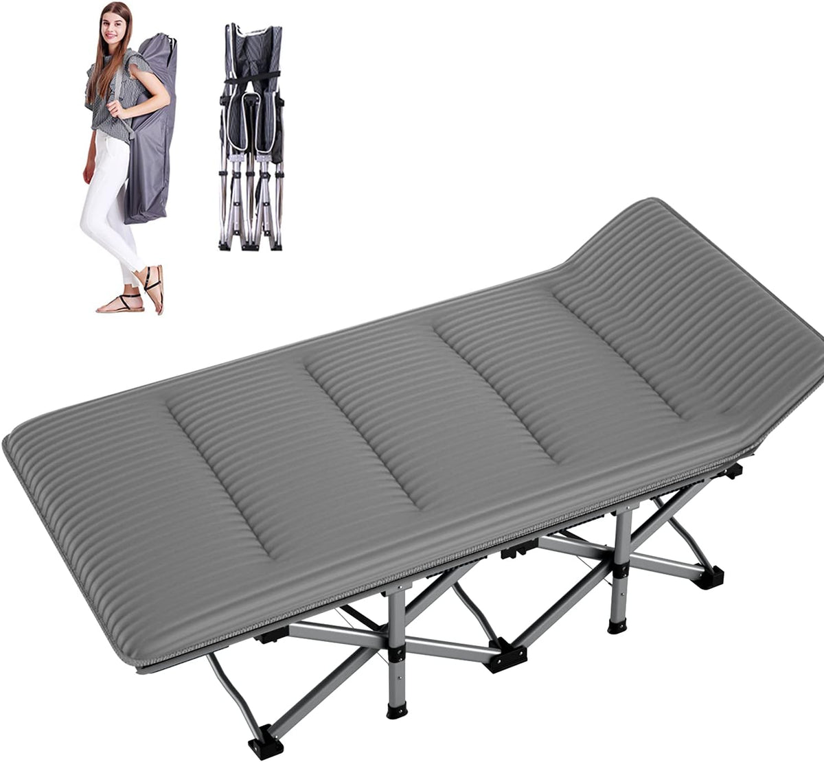 Folding Camping Cot with Carry Bag V3130