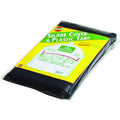Black 14 Foot by 14 Foot 3mil Tarp Silo Cap Case of 12 A25443