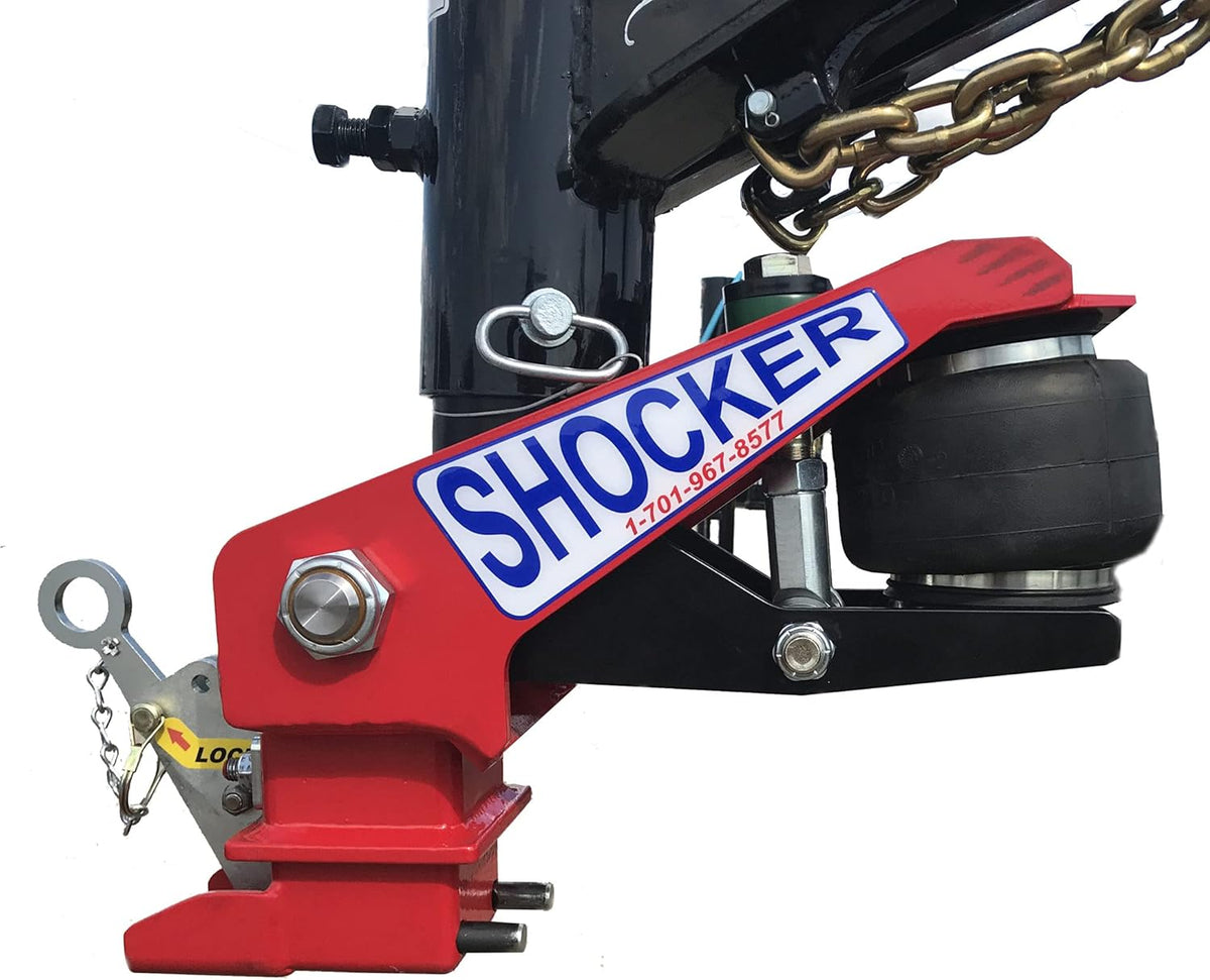 Gooseneck Air Hitch & Coupler, Round 4" Angled Pin 30K Coupler 9" Offset K841
