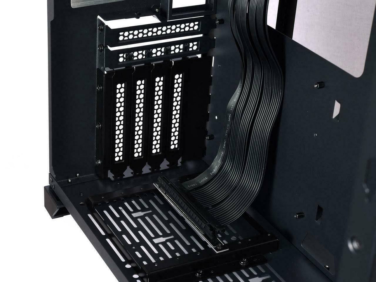 Black PCI-E x16 3.0 Extender Riser Cable with Cover Bracket O52521