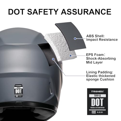 Full Face Motorcycle Helmet with Tinted and Clear Visor G52530