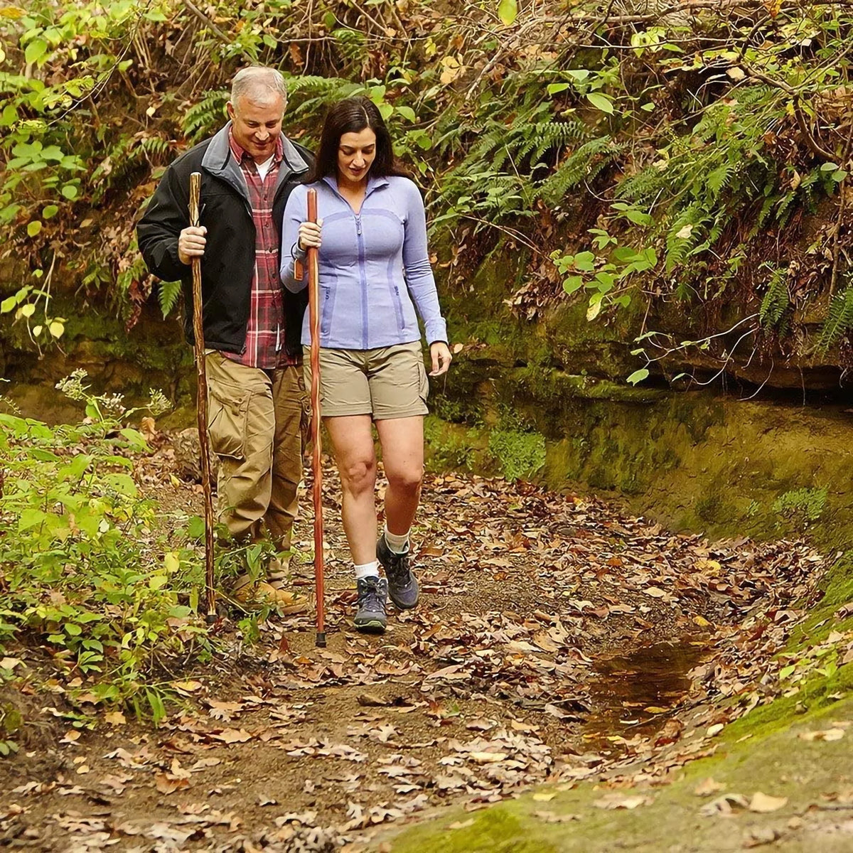 Hickory Wood Walking Stick, 55" X40982