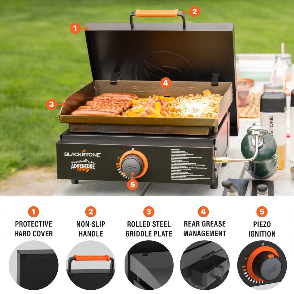 17” Propane Griddle with Hard Cover O997571