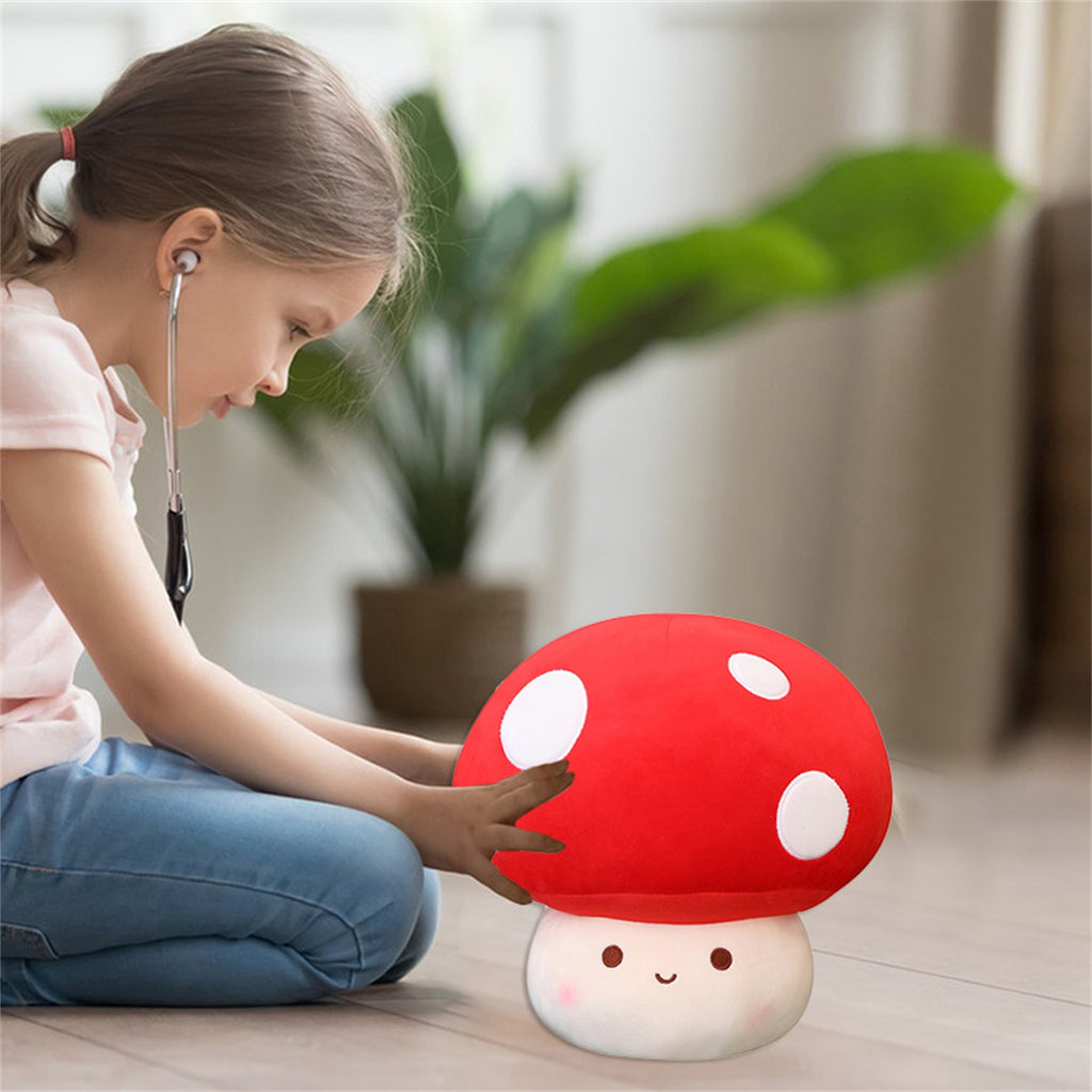 Cute Mushroom Shaped Plush Toy Stuffed Doll H914