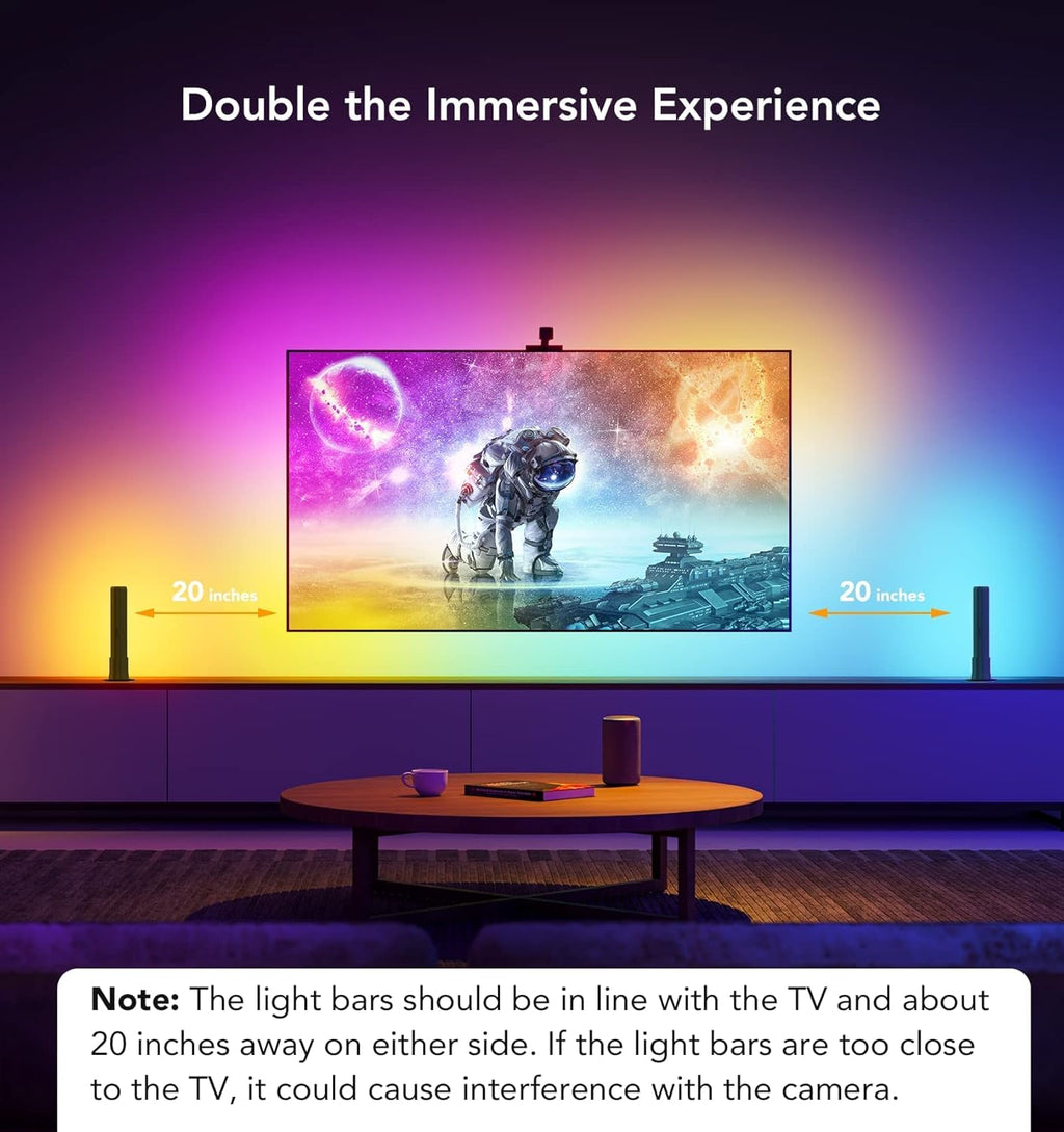 Smart Wi-Fi RGBIC LED TV Backlight with Camera S1641