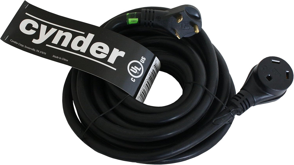 30 Amp Heavy Duty Power Extension Cord 50 Feet Orange Pack of 2 V252786