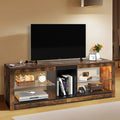 Brown TV Stand with LED Ambient Lights R34182