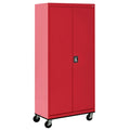 36"W x 24"D x 78"H Steel Mobile Wardrobe S17941