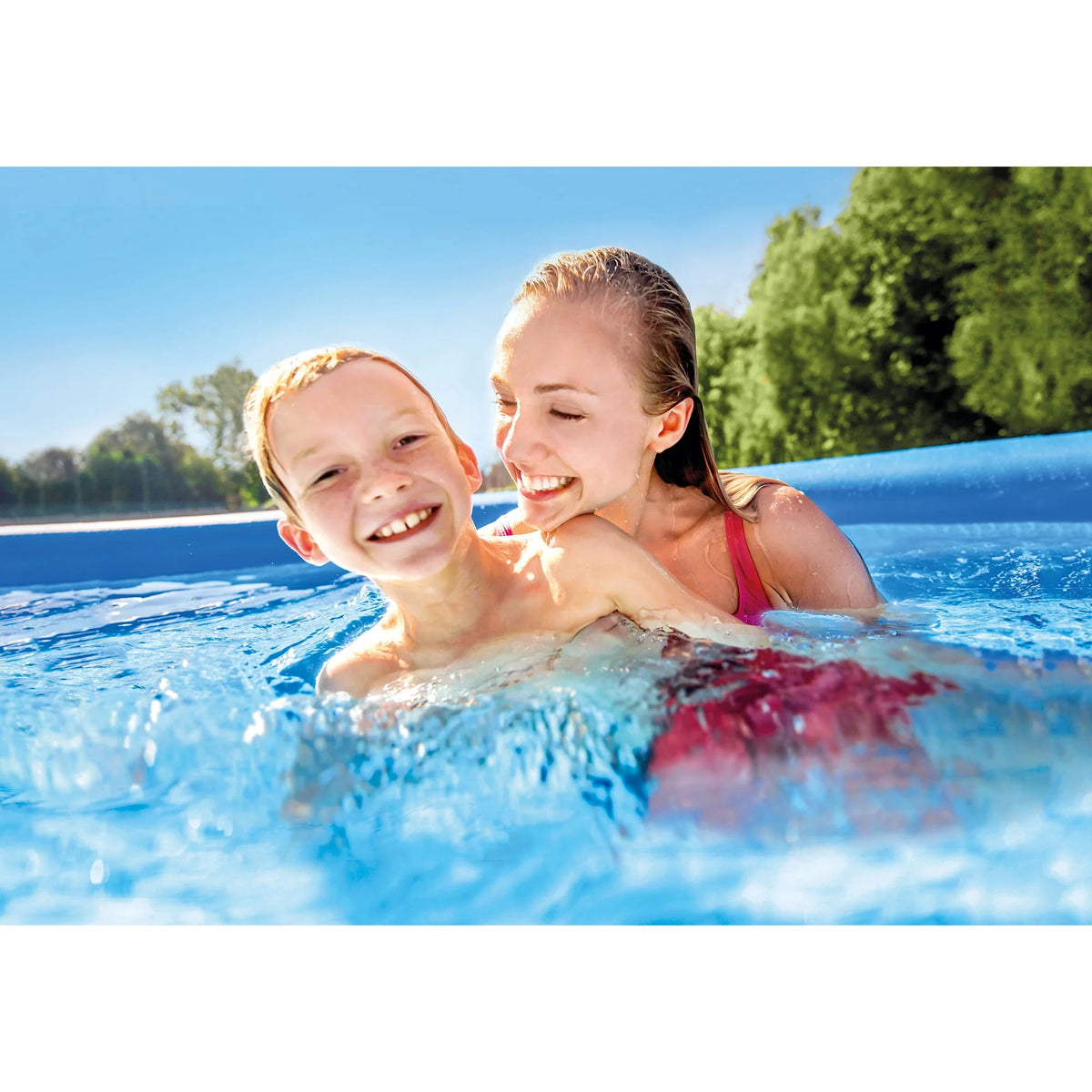 15ft x 33in Inflatable Swimming Pool with Filter Pump P85395